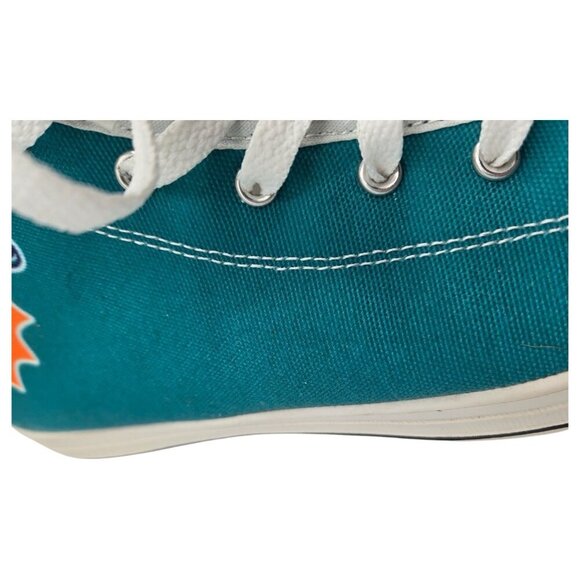 Miami Dolphins NFL Men's High Top Big Logo Canvas Shoes Size 11 Men's - Picture 6 of 11